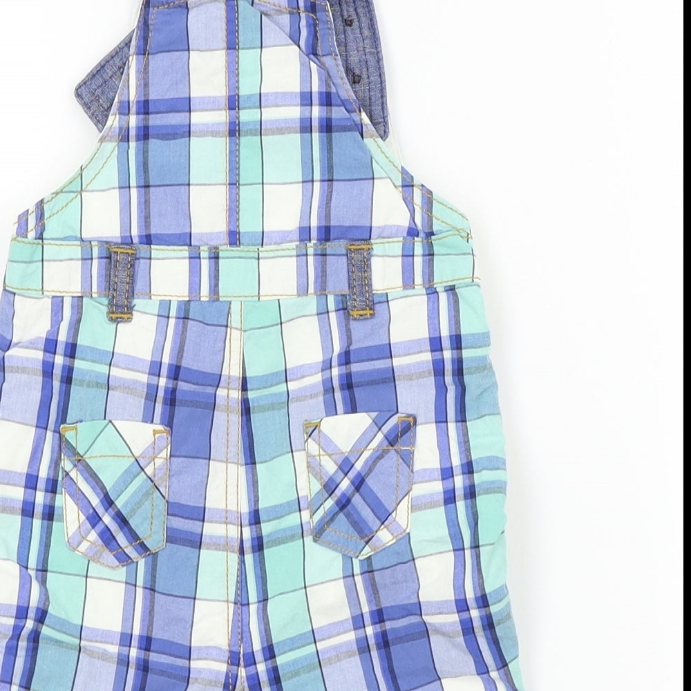 NEXT Boys Blue Camouflage  Dungaree One-Piece Size 6-9 Months