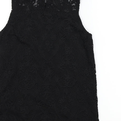 Dorothy Perkins Womens Black Colourblock  Basic Blouse Size 8