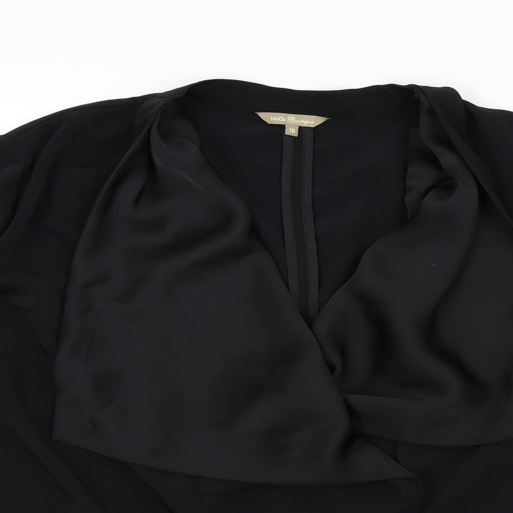 M&Co Womens Black   Jacket  Size 16