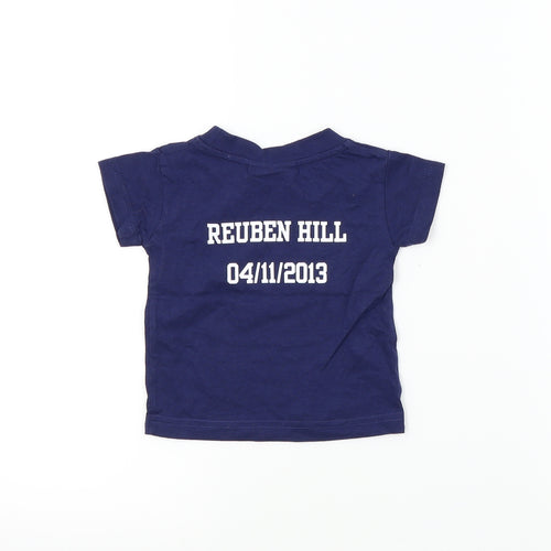 Larkwood Boys Blue   Basic T-Shirt Size 0-3 Months  - WILD BALL