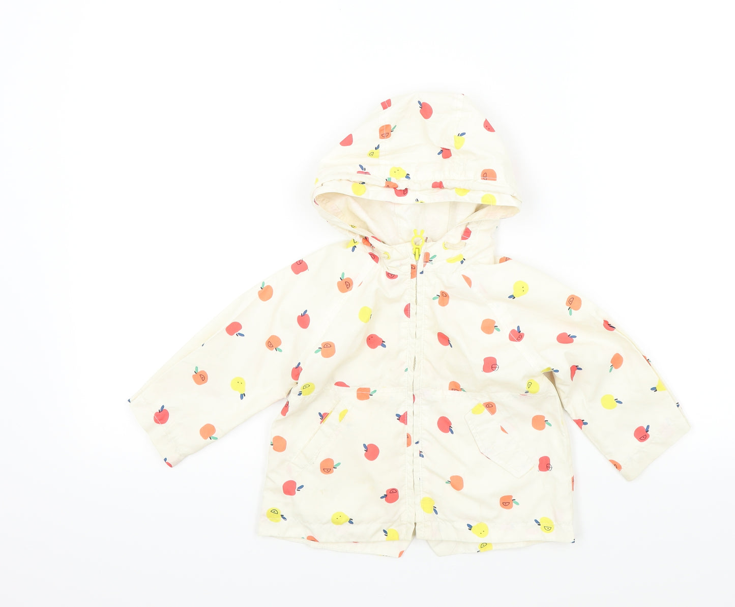 Zara Girls Multicoloured Geometric  Basic Jacket Jacket Size 9-12 Months