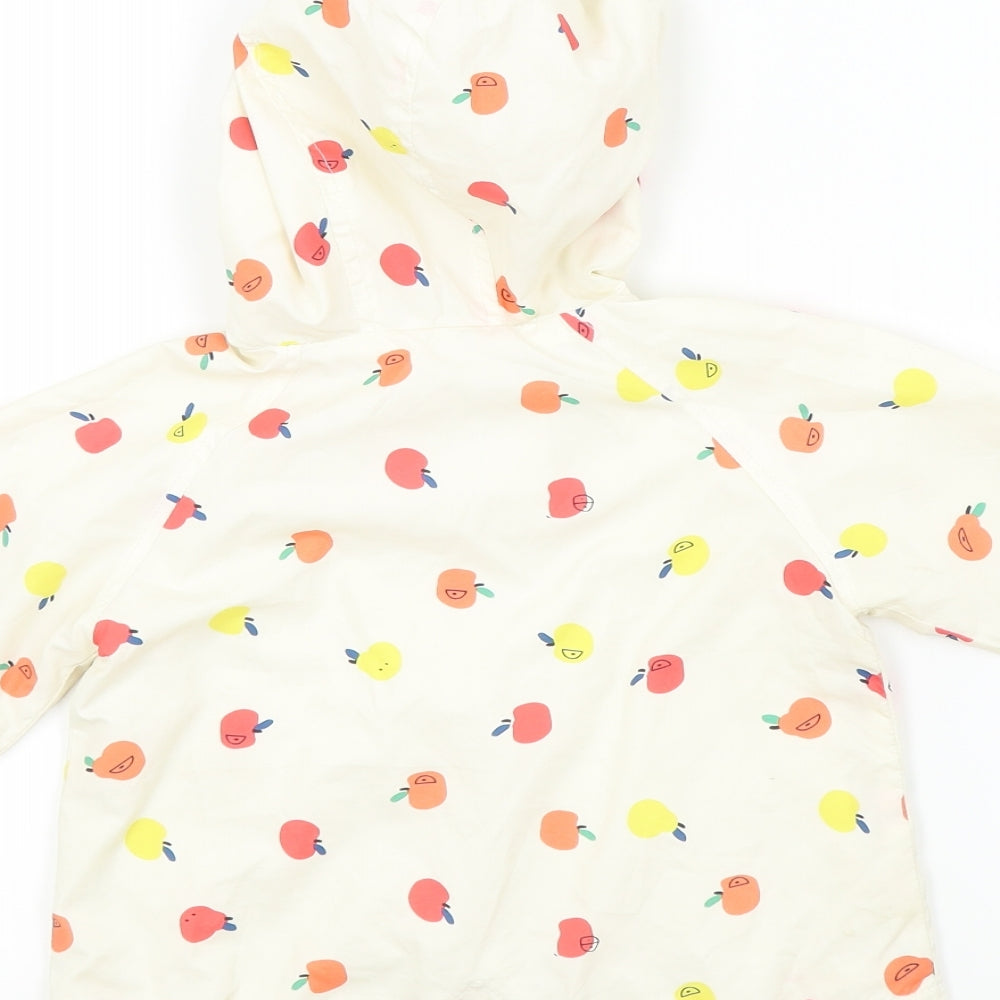 Zara Girls Multicoloured Geometric  Basic Jacket Jacket Size 9-12 Months