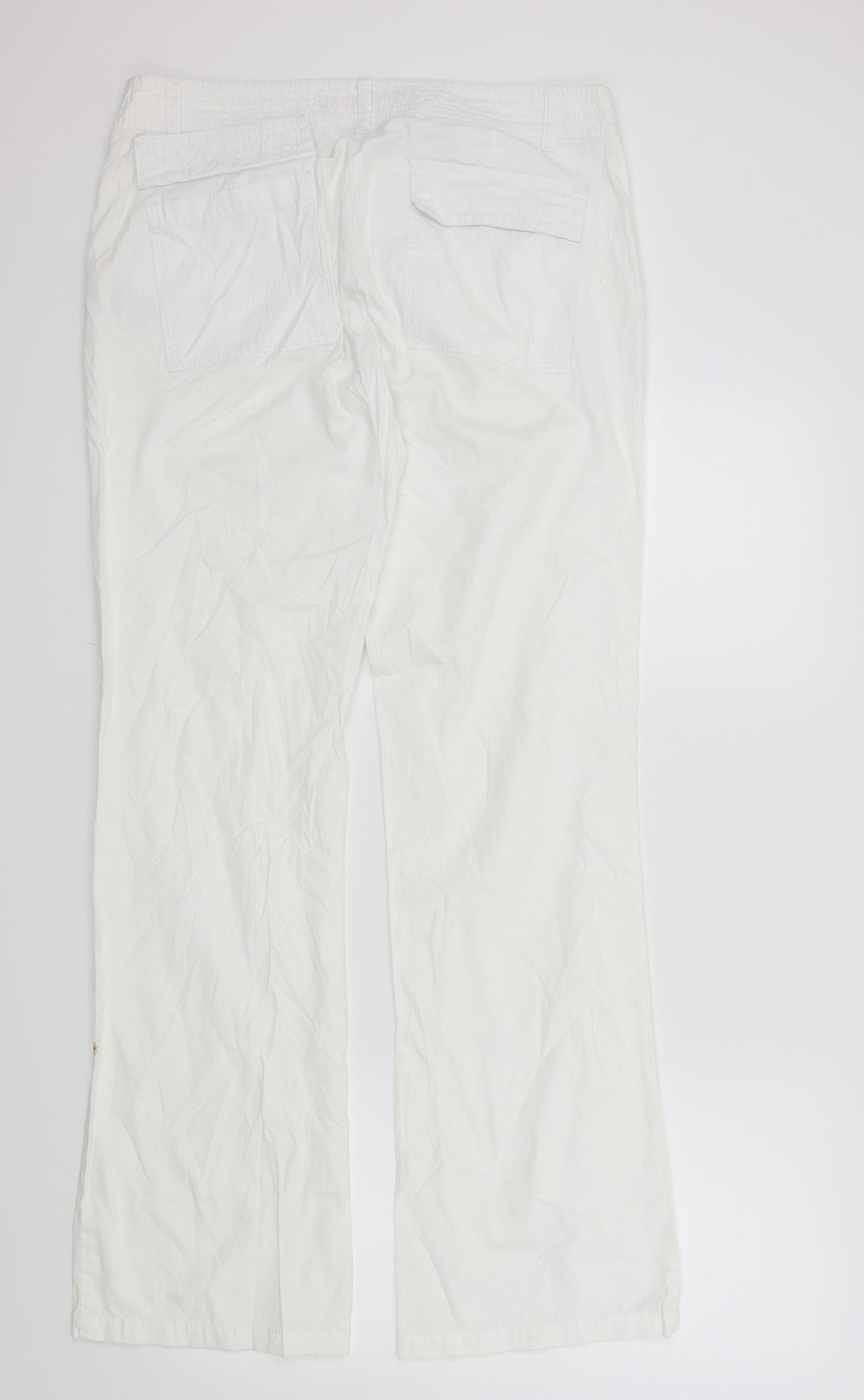 Broadway Womens White   Trousers  Size 14 L33 in