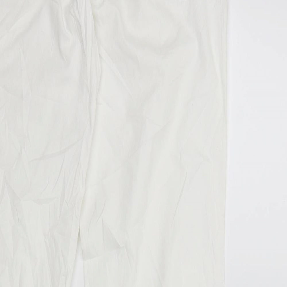 Broadway Womens White   Trousers  Size 14 L33 in