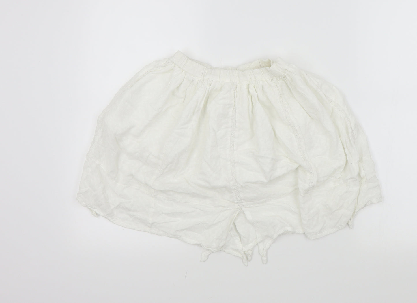 NEXT Girls White Colourblock  Flare Skirt Size 8 Years