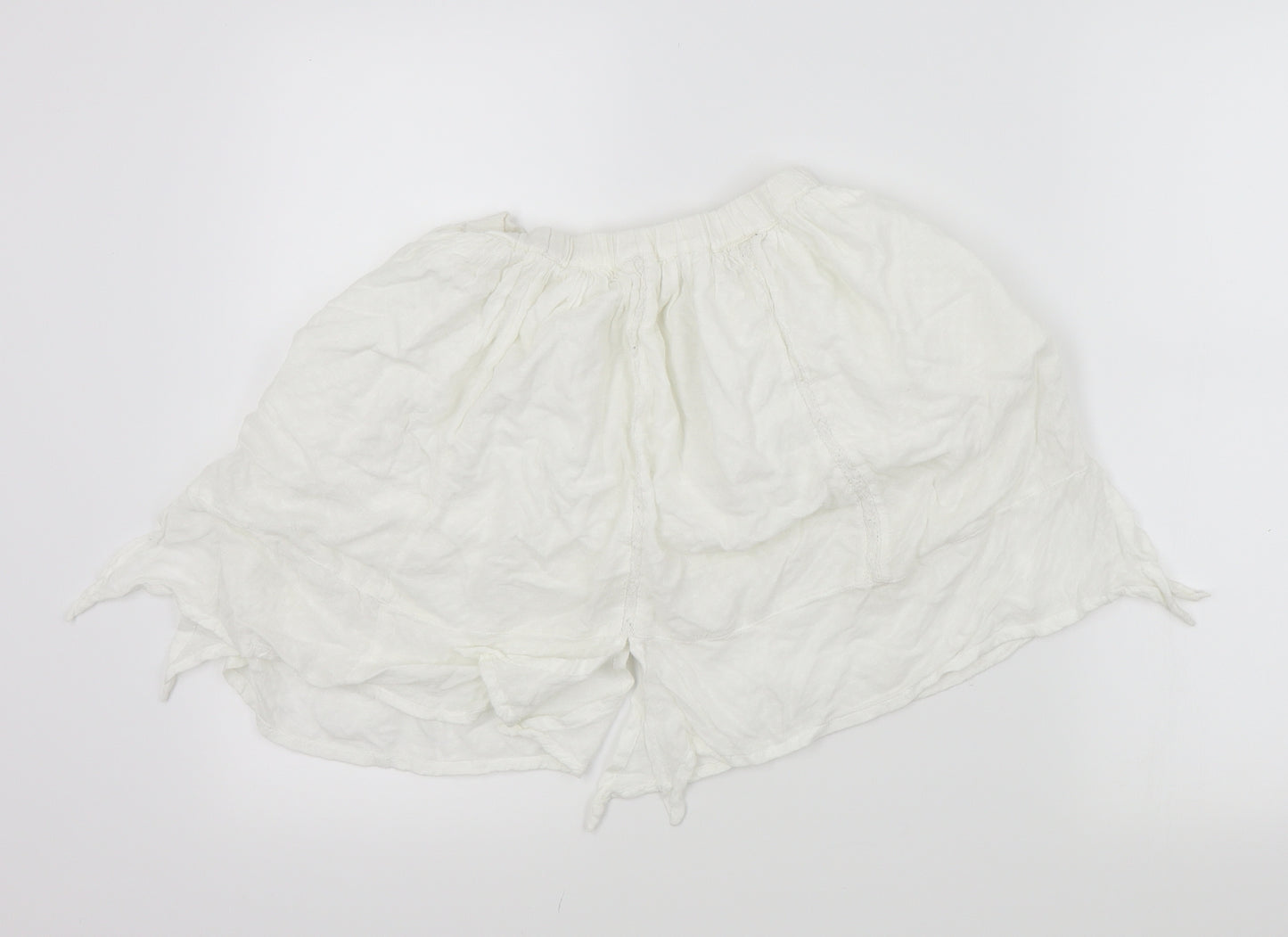 NEXT Girls White Colourblock  Flare Skirt Size 8 Years