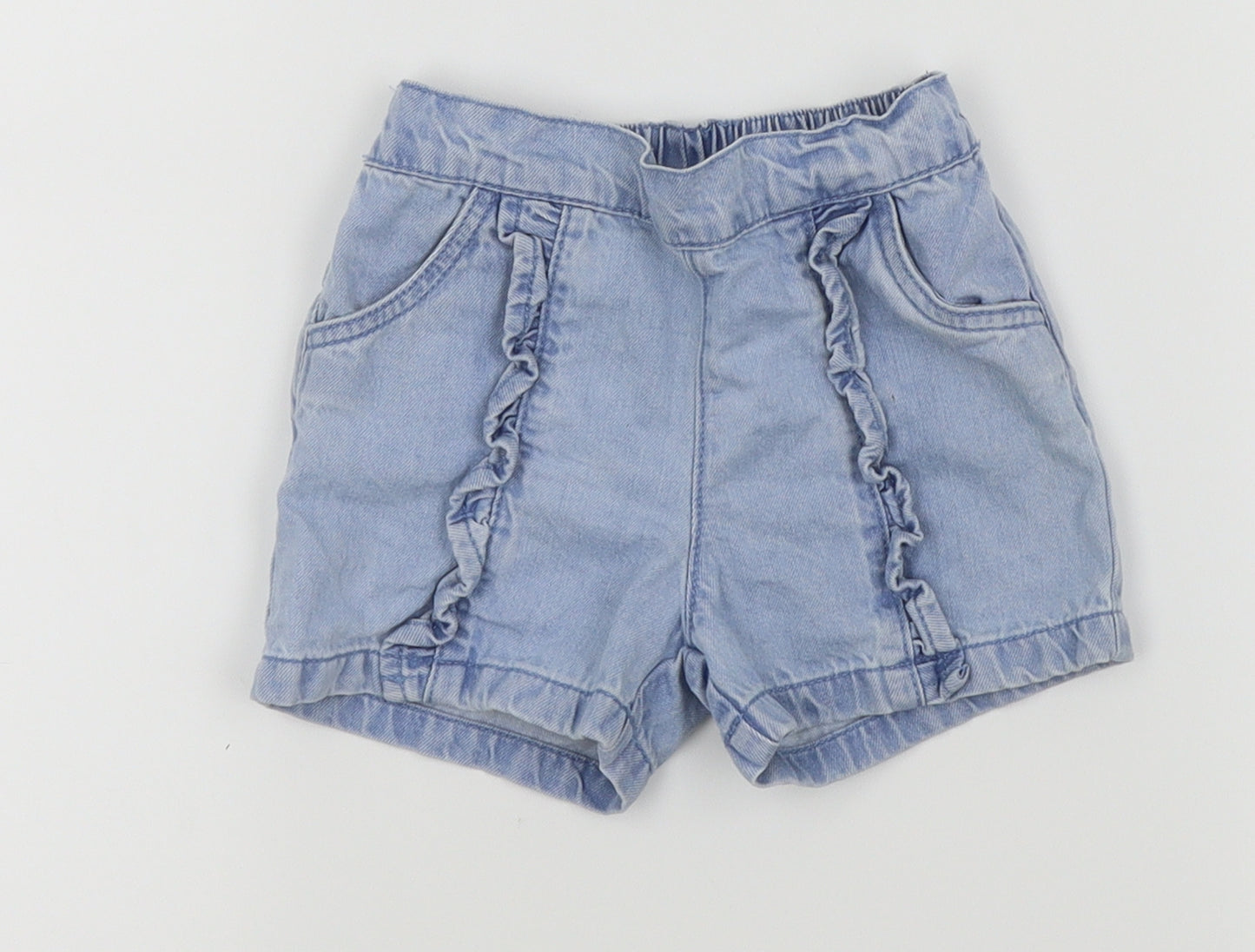 TU Girls Blue   Bermuda Shorts Size 2 Years - frill