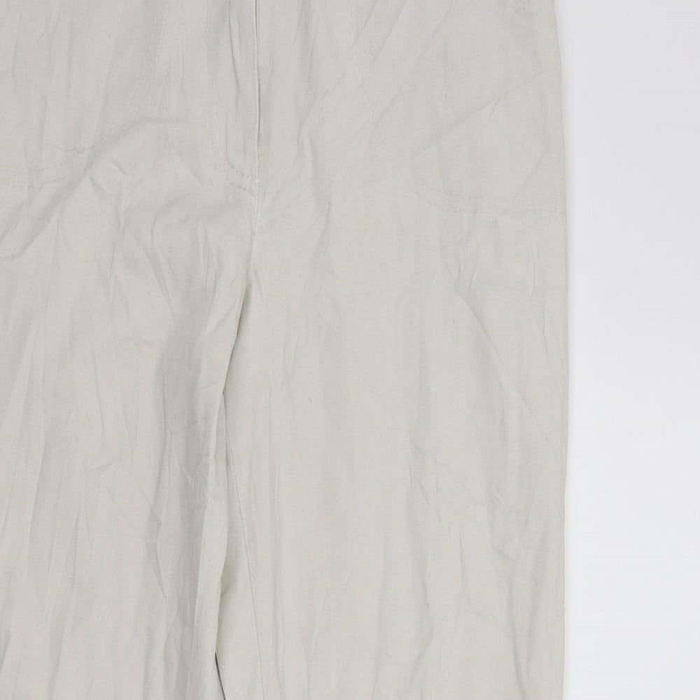 Preworn Womens Beige   Trousers  Size 40 L28 in