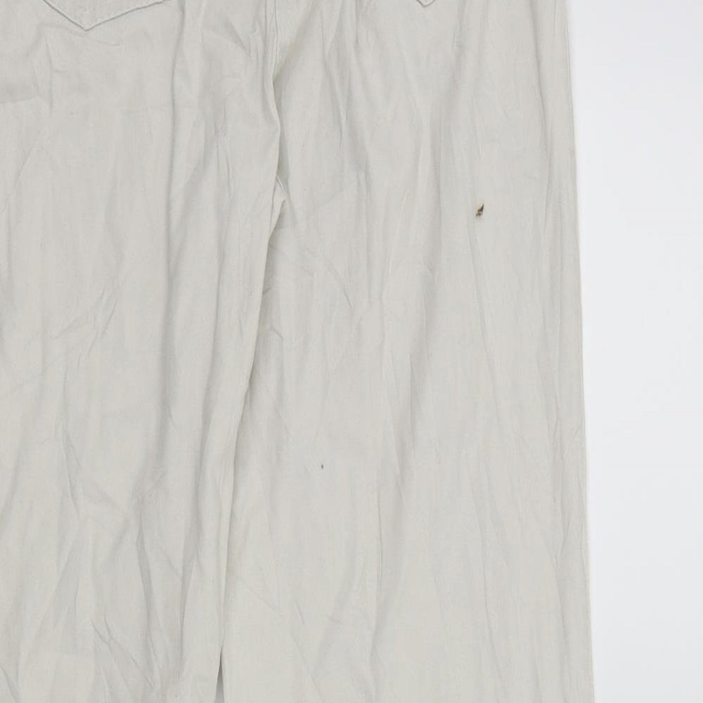 Preworn Womens Beige   Trousers  Size 40 L28 in