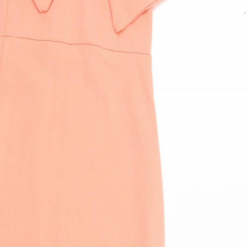 Boohoo Womens Pink Colourblock  A-Line  Size 10