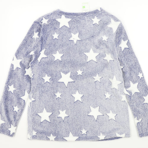 Primark Womens Blue Geometric  Top Pyjama Top Size M  - stars