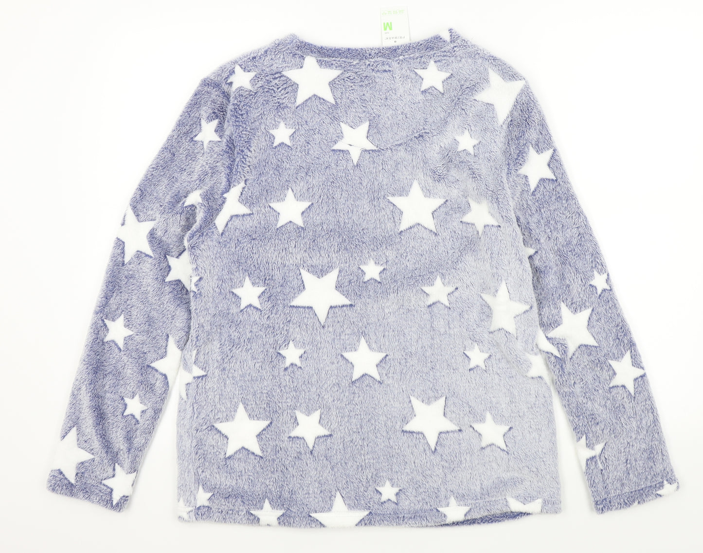 Primark Womens Blue Geometric  Top Pyjama Top Size M  - stars