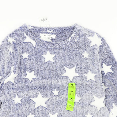 Primark Womens Blue Geometric  Top Pyjama Top Size M  - stars