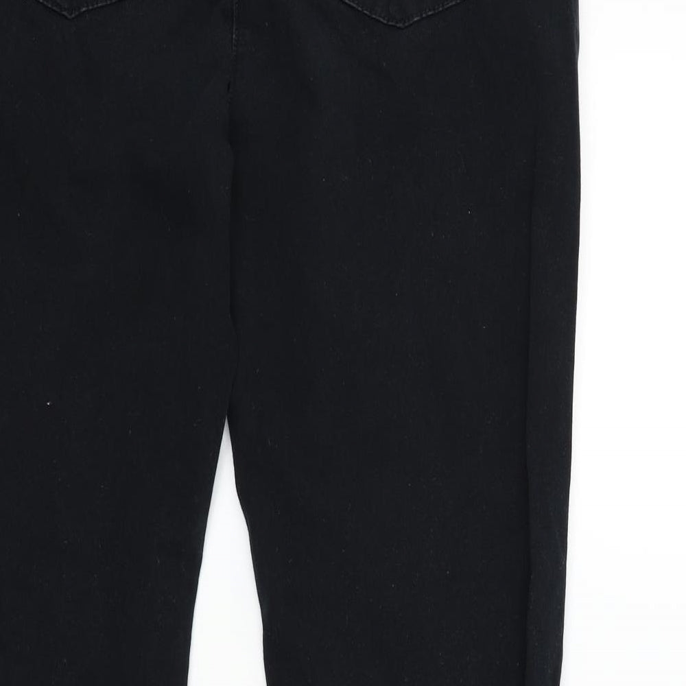 M&S Womens Black   Straight Jeans Size 34 in L27 in