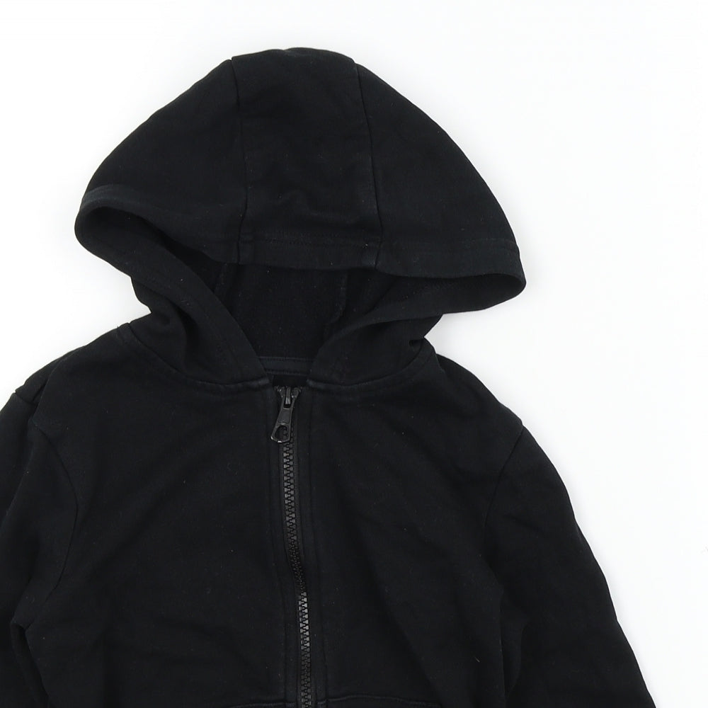 George Girls Black   Cardigan Hoodie Size 5-6 Years