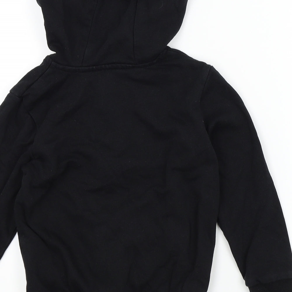 George Girls Black   Cardigan Hoodie Size 5-6 Years