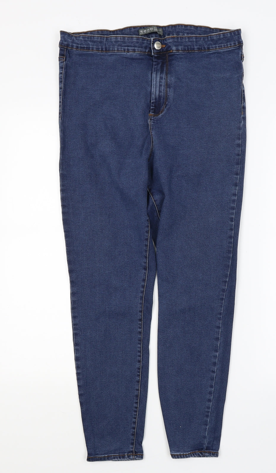 Primark Womens Blue  Denim Skinny Jeans Size 18 L23 in