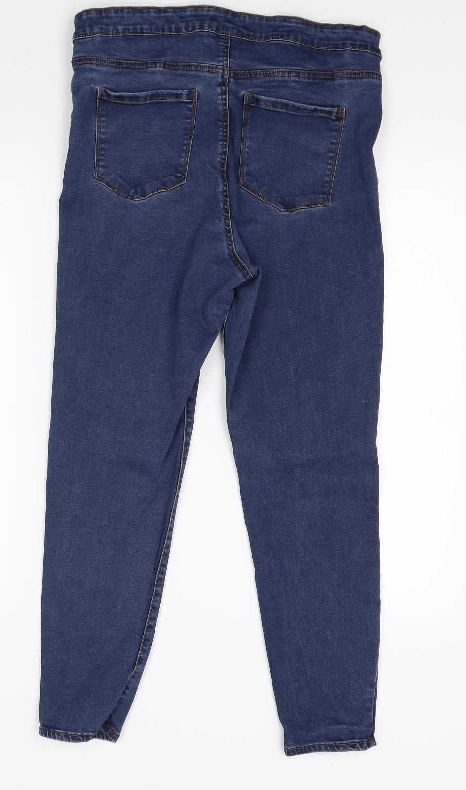 Primark Womens Blue  Denim Skinny Jeans Size 18 L23 in