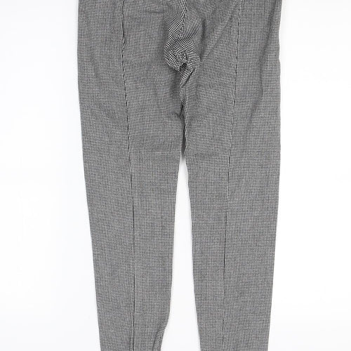 H&M Womens Grey Houndstooth  Jegging Leggings Size 8 L26 in