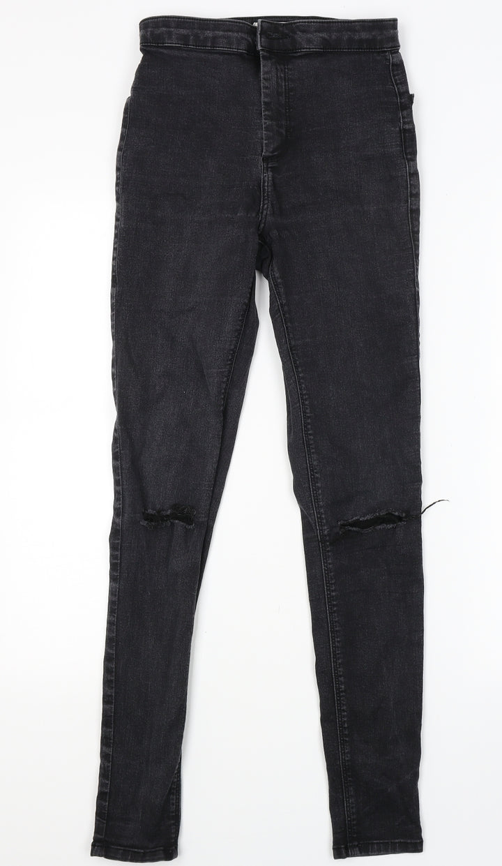 Topshop Womens Black Denim Jegging Jeans Size 28 in L28 in