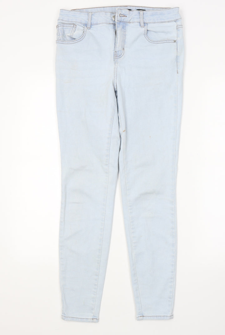 TU Womens Blue  Denim Skinny Jeans Size 12 L28 in