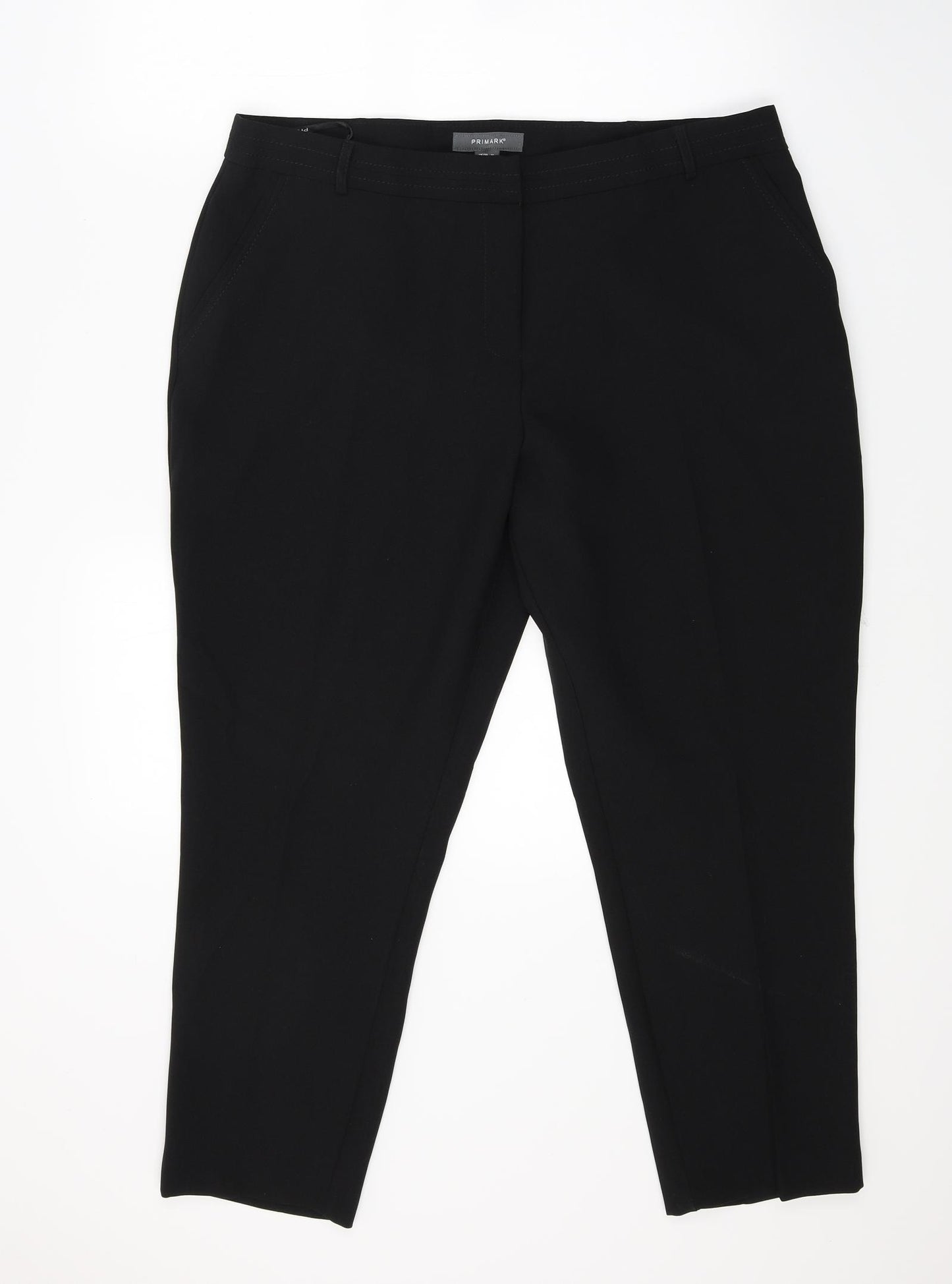 Primark Womens Black   Capri Trousers Size 16 L23 in