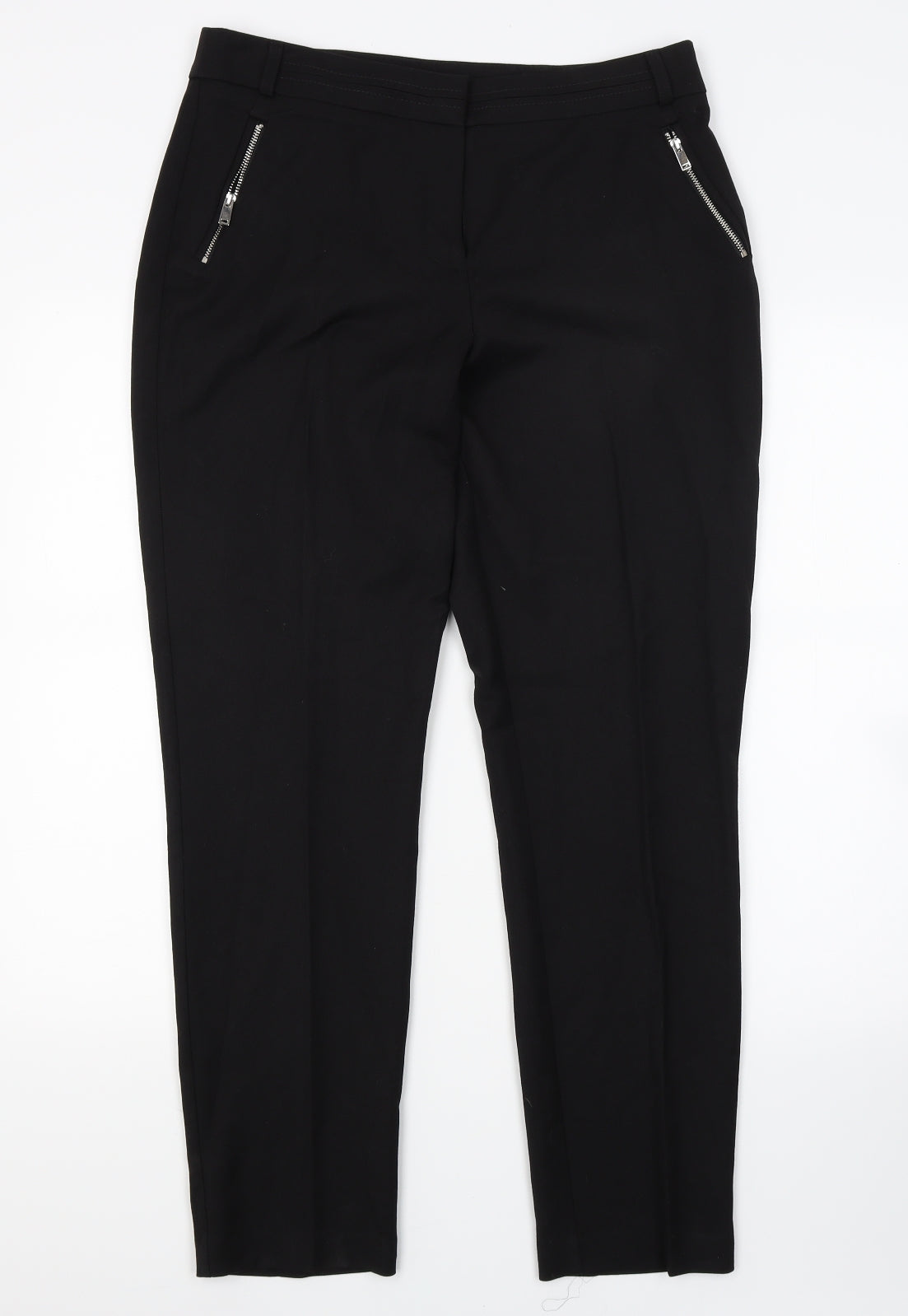 Wallis Womens Black   Trousers  Size 12 L28 in