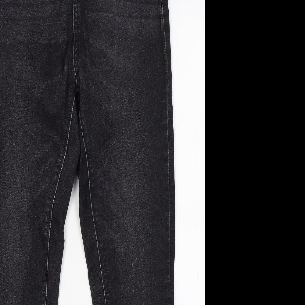 Primark Womens Black  Denim Skinny Jeans Size 14 L28 in