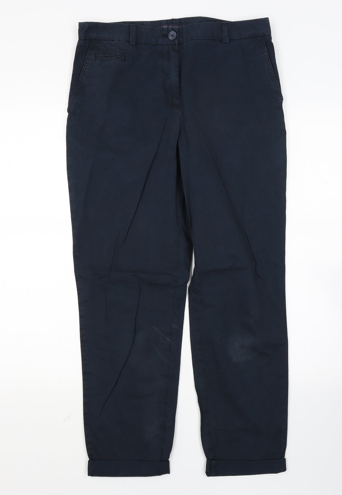 Marks and Spencer Womens Blue   Trousers  Size 10 L28 in