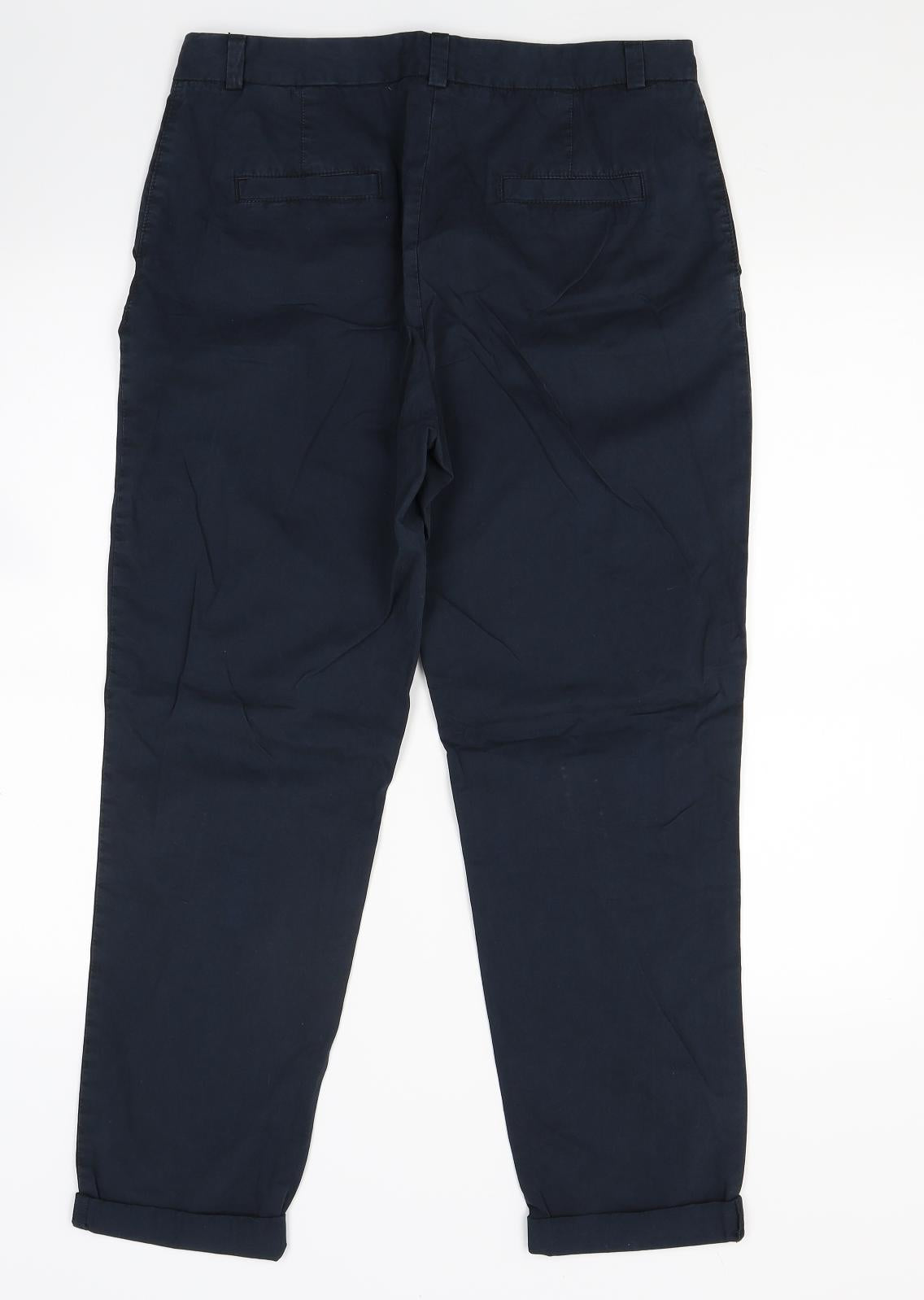 Marks and Spencer Womens Blue   Trousers  Size 10 L28 in