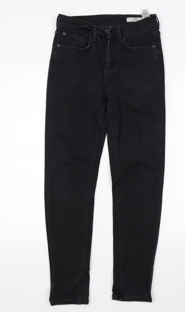 Marks and Spencer Womens Black  Denim Skinny Jeans Size 10 L27 in