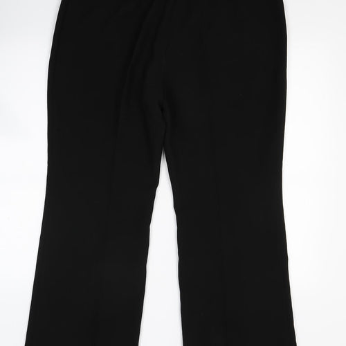 Ibo Womens Black   Trousers  Size 16 L28 in