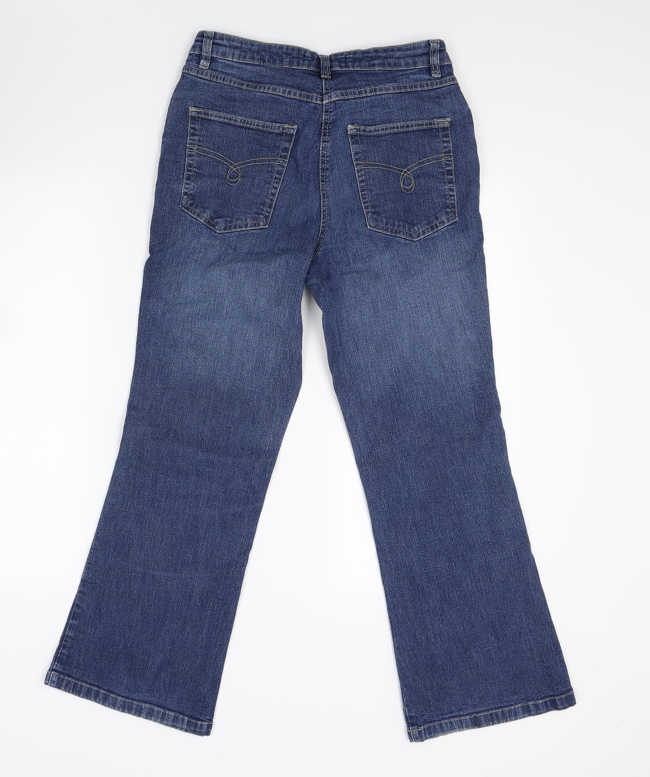 Papaya Womens Blue  Denim Bootcut Jeans Size 12 L25 in