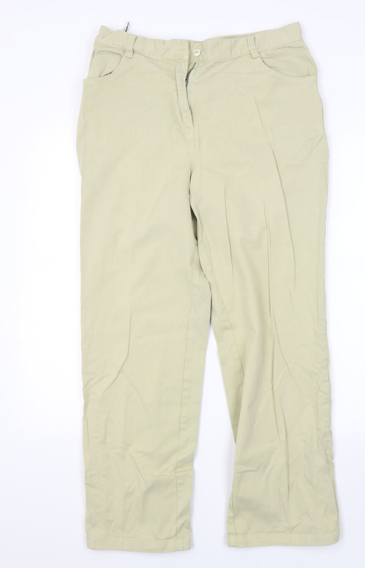 Jumper Womens Green  Denim Straight Jeans Size 14 L25 in