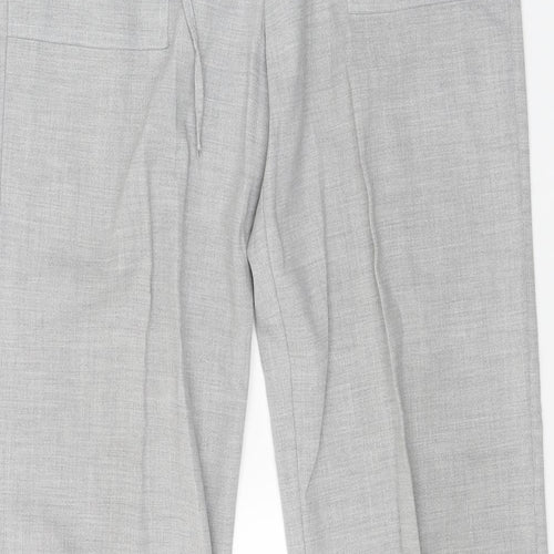 For Women Womens Grey   Trousers  Size 12 L29 in
