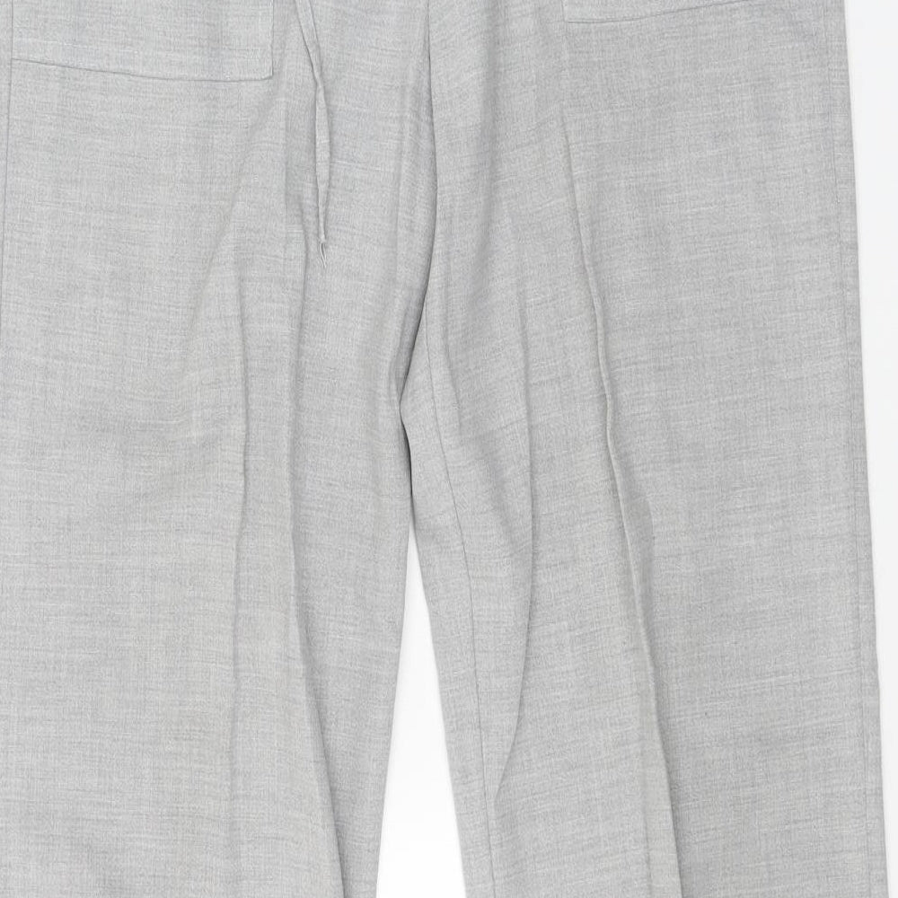 For Women Womens Grey   Trousers  Size 12 L29 in