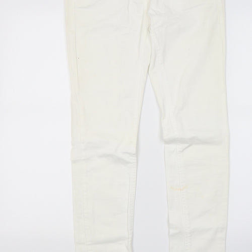 NEXT Womens White  Denim Skinny Jeans Size 6 L29 in