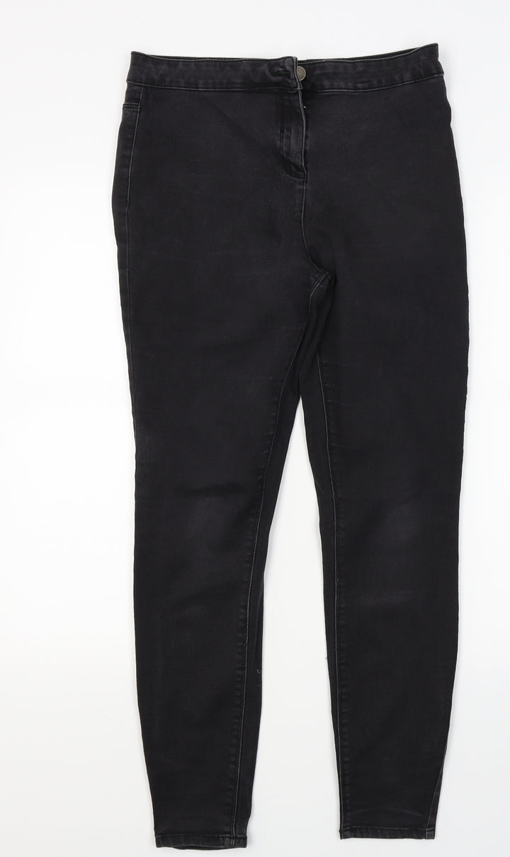 Papaya Womens Black Denim Jegging Jeans Size 12 L27 in