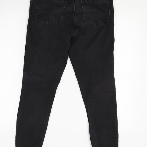 Papaya Womens Black  Denim Jegging Jeans Size 12 L27 in