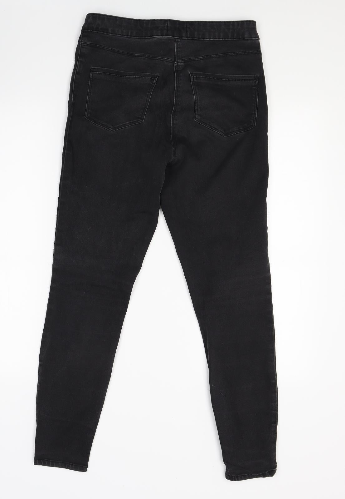Papaya Womens Black  Denim Jegging Jeans Size 12 L27 in