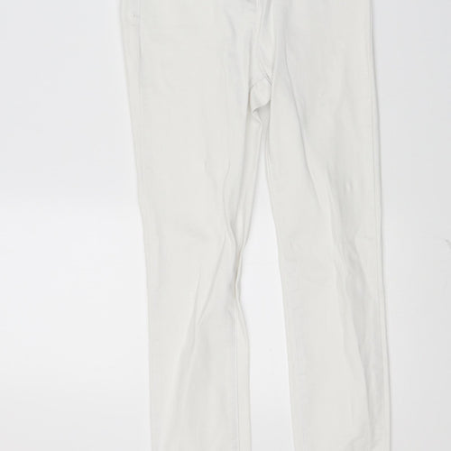 Primark Womens White  Denim Skinny Jeans Size 8 L25 in