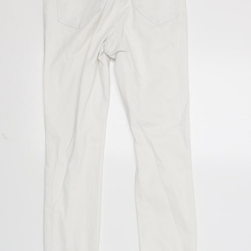 Primark Womens White  Denim Skinny Jeans Size 8 L25 in