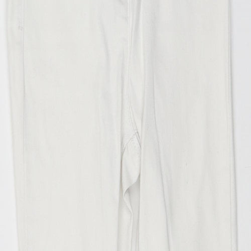 Primark Womens White  Denim Skinny Jeans Size 8 L25 in