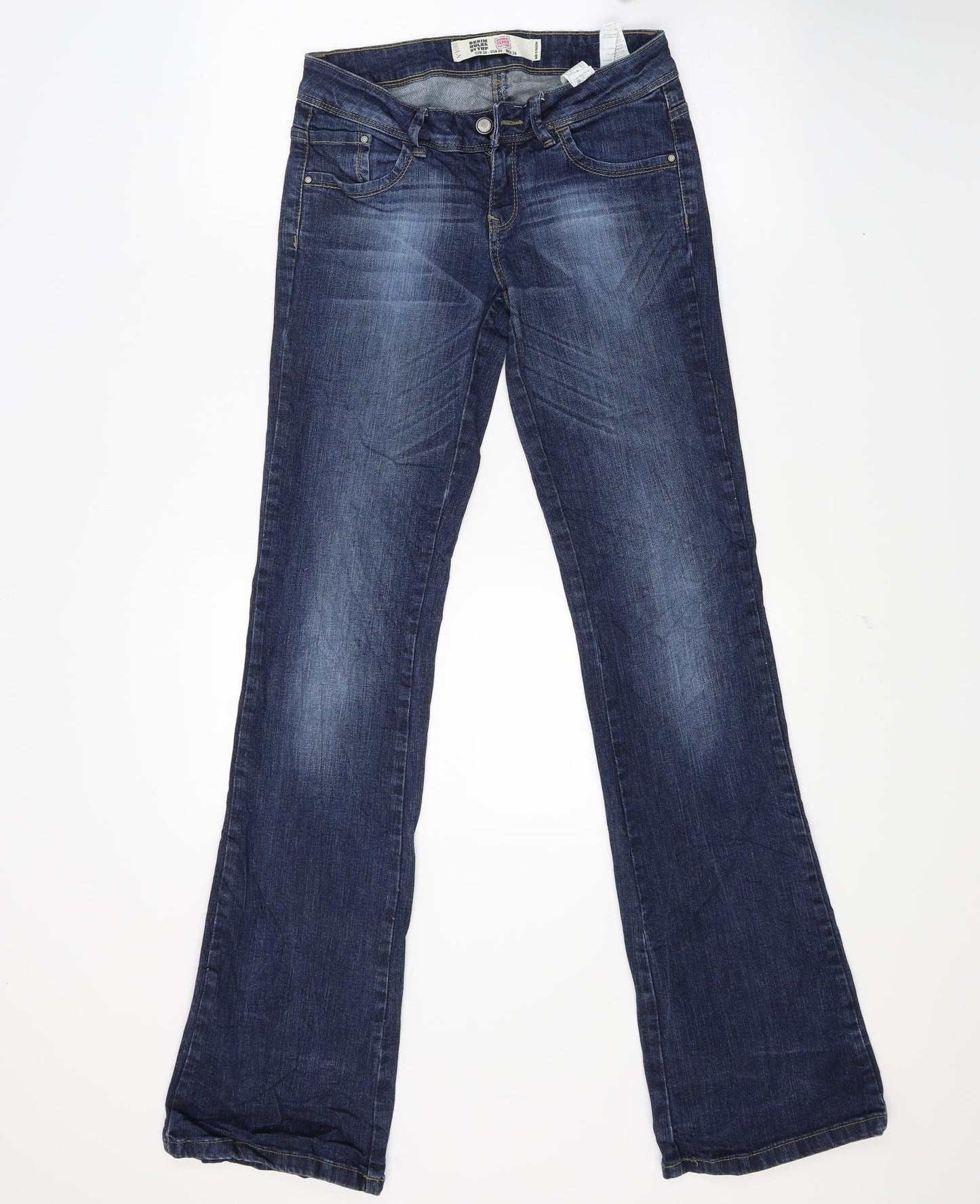 Trf Womens Blue  Denim Straight Jeans Size 8 L32 in
