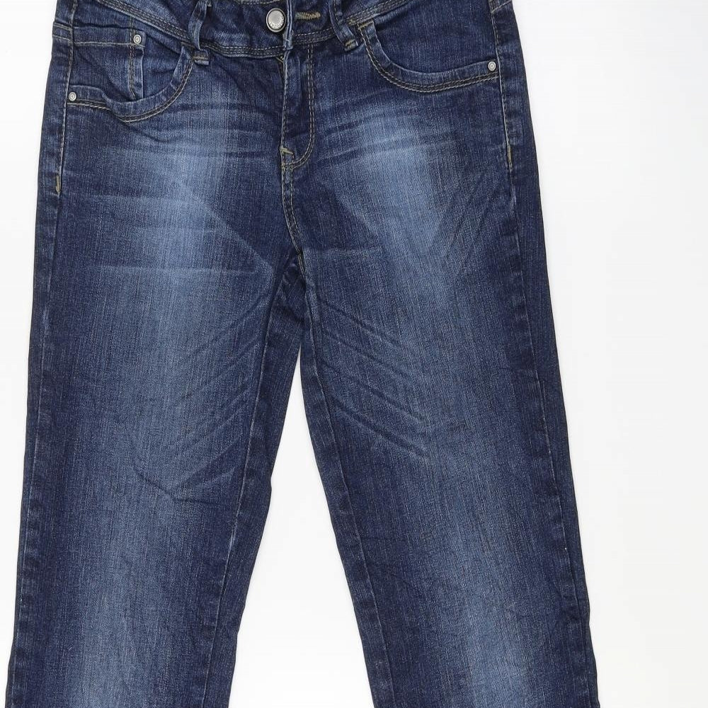 Trf Womens Blue  Denim Straight Jeans Size 8 L32 in