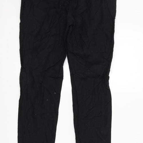 Preworn Womens Black   Trousers  Size 28 in L25 in