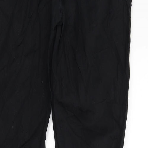Preworn Womens Black   Trousers  Size 28 in L25 in