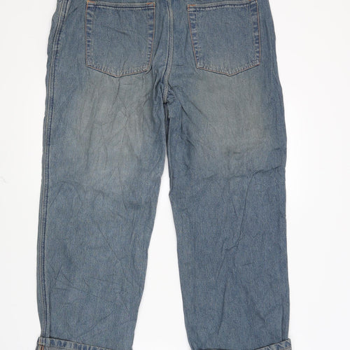 Lady m Womens Blue  Denim Cropped Jeans Size 16 L23 in