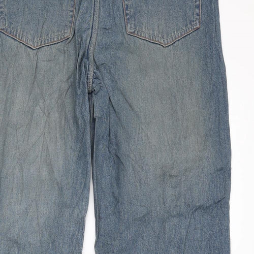 Lady m Womens Blue  Denim Cropped Jeans Size 16 L23 in