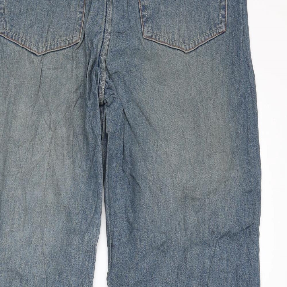 Lady m Womens Blue  Denim Cropped Jeans Size 16 L23 in